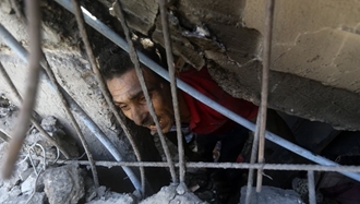 غزه - بمباران خان یونس ۱۵آبان - عکس از آسوشیتدپرس