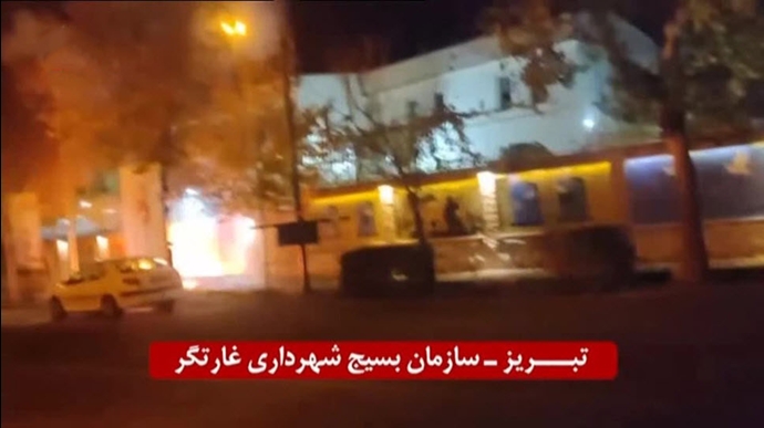 انفجار در بسیج شهرداری غارتگر تبریز توسط قهرمانان کانون‌های شورشی