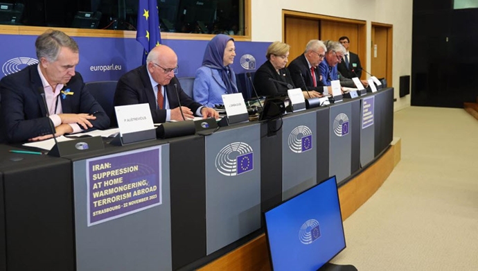 کنفرانس در پارلمان اروپا با حضور خانم مریم رجوی