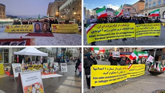 کپنهاگ، استکهلم و هایدلبرگ - تظاهرات ایرانیان آزاده در همبستگی با قیام سراسری مردم ایران 