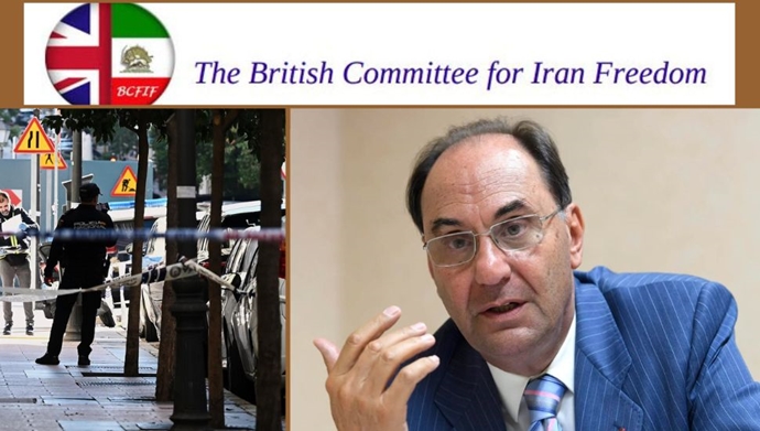 کمیته بریتانیایی برای آزادی ایران تلاش برای ترور دکتر ویدال کوادراس را محکوم می‌کند