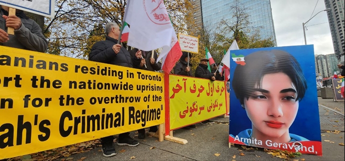 تورنتو - تظاهرات ایرانیان آزاده در همبستگی با قیام سراسری مردم ایران
