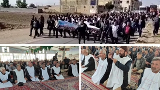 تجمع و راهپیمایی اعتراضی کشاورزان کفن پوش اصفهان
