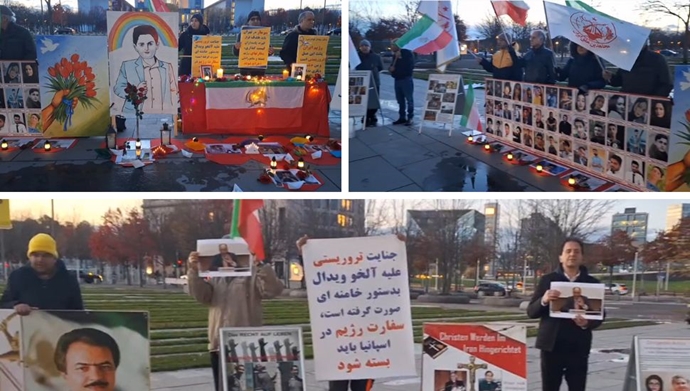 برلین - گرامیداشت قیام کبیر آبان و برگزاری نمایشگاه شهیدان قیام