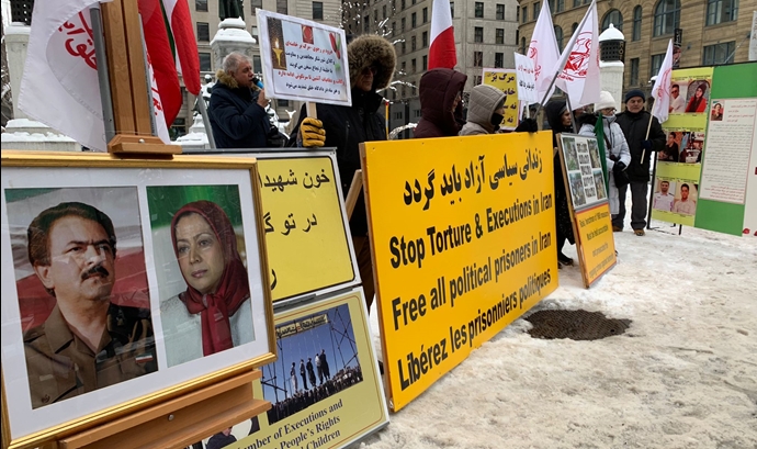 مونترال - تظاهرات ایرانیان آزاده به‌مناسبت روز جهانی حقوق‌بشر و در همبستگی با قیام سراسری مردم ایران