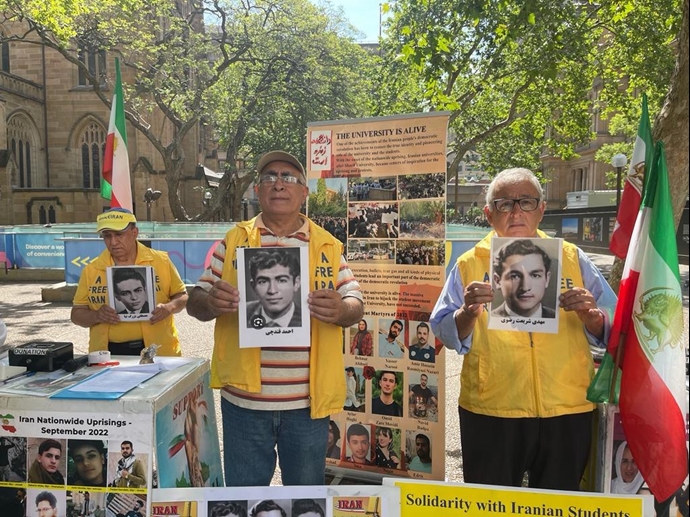 سیدنی - تظاهرات ایرانیان آزاده به‌مناسبت روز جهانی حقوق‌بشر و در همبستگی با قیام سراسری مردم ایران