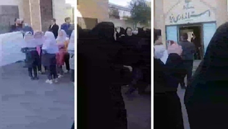 یزد - تجمع اعتراضی معلمان خرید خدمات 