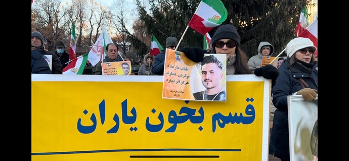 اسلو - تظاهرات ایرانیان آزاده در همبستگی با قیام سراسری مردم ایران - ۱۱آذر