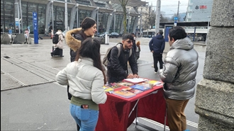 لوتزرن سوئیس - فعالیت جوانان هوادار سازمان مجاهدین در محکومیت اعدام و نقض حقوق بشر