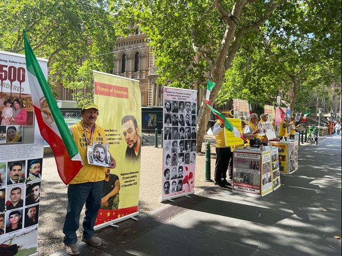 سیدنی - تظاهرات ایرانیان آزاده به‌مناسبت روز جهانی حقوق‌بشر و در همبستگی با قیام سراسری مردم ایران