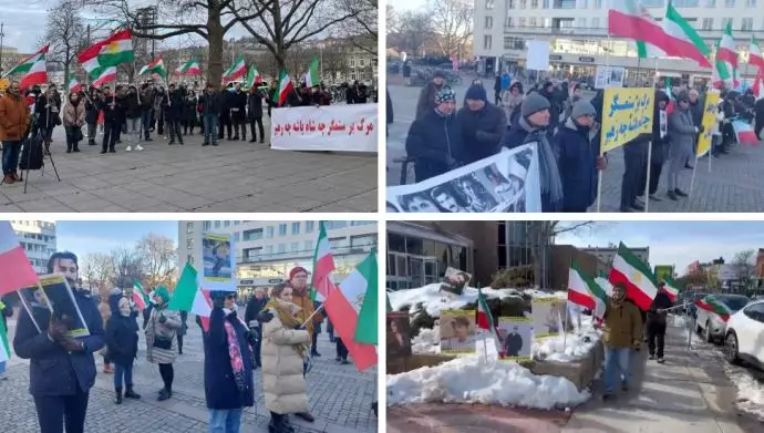آکسیون ایرانیان آزاده در میشیگان، اشتوتگارت و مالمو در حمایت از قیام سراسری مردم ایران
