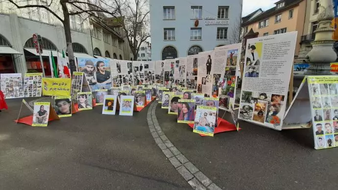 -سوئیس- نمایشگاه تصاویر شهدای قیام در همبستگی - 2