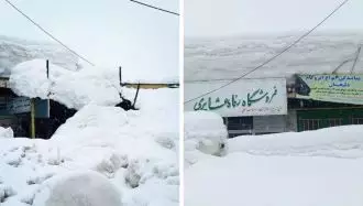 کوهرنگ زیر آوار برف و مسدود شدن ۱۰۰ روستا 