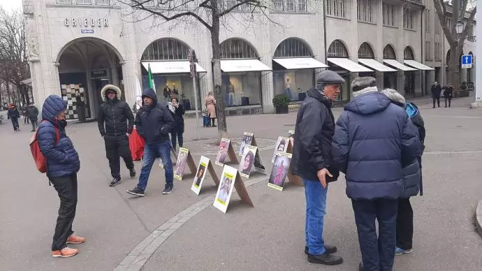 -زوریخ سوئیس - برگزاری نمایشگاه شهدای قیام توسط ایرانیان آزاده - 1