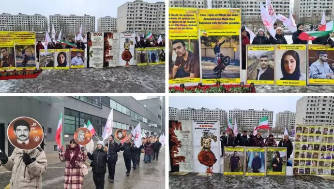 استکهلم سوئد - آکسیون و تظاهرات ایرانیان آزاده مقابل دادگاه دژخیم حمید نوری
