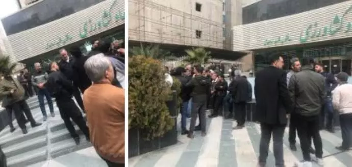 -تهران - تجمع اعتراضی مرغداران در برابر وزارت جهاد کشاورزی رژیم - ۱۸بهمن