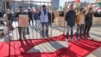 انعکاس رویترز از تظاهرات هواداران مقاومت در ژنو علیه حضور امیرعبداللهیان