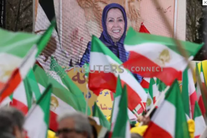 رویترز: اعضای جامعه ایرانی و حامیان شورای ملی ایران در حرکتی اعتراضی در پاریس در همبستگی با مردم ایران - 4