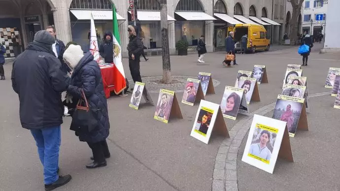 -زوریخ سوئیس - برگزاری نمایشگاه شهدای قیام توسط ایرانیان آزاده - 7