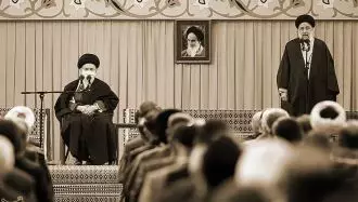 رئیسی جلاد هنگام دیدار خامنه‌ای با سفیران کشورهای اسلامی