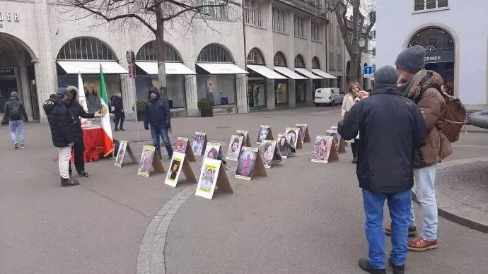 -زوریخ سوئیس - برگزاری نمایشگاه شهدای قیام توسط ایرانیان آزاده - 4