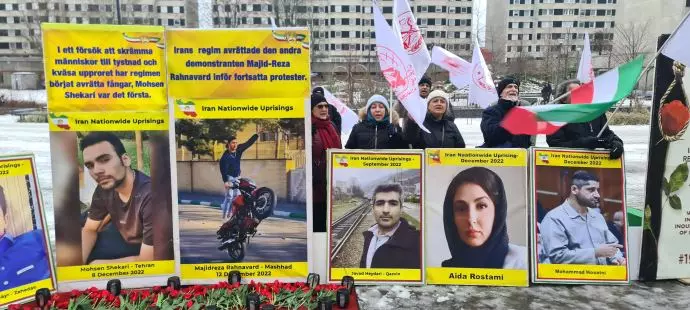 -استکهلم سوئد - آکسیون و تظاهرات ایرانیان آزاده مقابل دادگاه دژخیم حمید نوری - 3