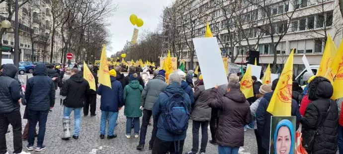 پاریس - تصاویری از تظاهرات ایرانیان آزاده در سالگرد انقلاب ضدسلطنتی - ۲۳بهمن - 2