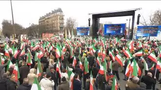 تظاهرات بزرگ ایرانیان در پاریس ـ ۲۳بهمن ۱۴۰۱