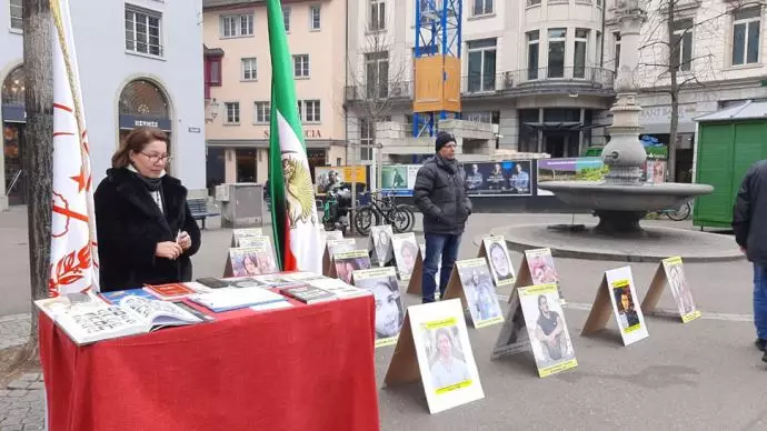 نمایشگاه شهدای قیام در زوریخ سوئیس
