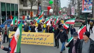 تظاهرات و راهپیمایی ایرانیان آزاده در بروکسل