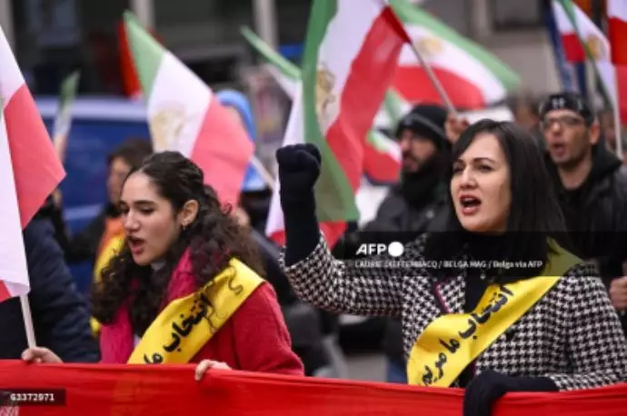 خبرگزاری فرانسه ـ تظاهرات در حمایت از جنبش مقاومت ایران در بروکسل - 14