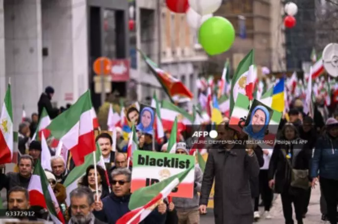 خبرگزاری فرانسه ـ تظاهرات در حمایت از جنبش مقاومت ایران در بروکسل - 9
