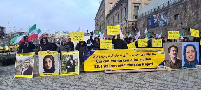 -استکهلم سوئد - آکسیون حامیان مقاومت ایران در همبستگی با قیام مردم - 0