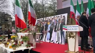 تظاهرات ایرانیان آزاده در بروکسل برای لیست‌گذاری سپاه پاسداران  -۲۹اسفند ۱۴۰۱