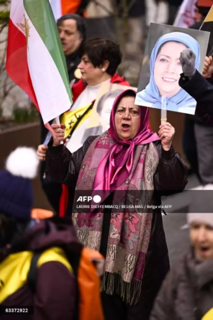 خبرگزاری فرانسه ـ تظاهرات در حمایت از جنبش مقاومت ایران در بروکسل - 10