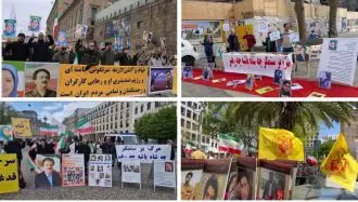آکسیون ایرانیان آزاده و هواداران سازمان مجاهدین در لاهه، برلین، استکهلم و فرایبورگ