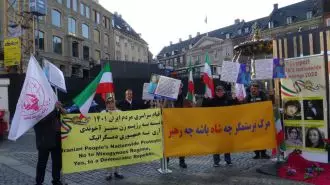کپنهاک - آکسیون ایرانیان آزاده و هواداران مجاهدین خلق ایران در حمایت از قیام سراسری مردم ایران