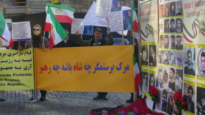 کپنهاک - آکسیون ایرانیان آزاده و هواداران مجاهدین خلق ایران در حمایت از قیام سراسری مردم ایران - 6