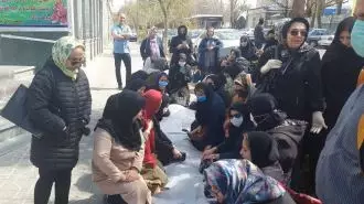تجمع اعتراضی معلمان در تبریز
