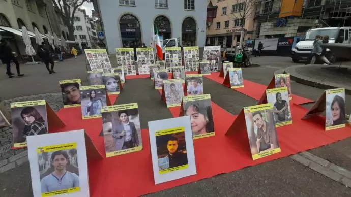 سوئیس - برگزاری نمایشگاه شهدای قیام سراسری در همبستگی با مردم ایران - ۲۹فروردین - 4