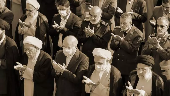 سران قوای خامنه‌ای در نمایش عید فطر