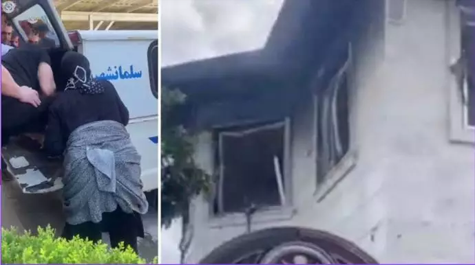 به آتش کشیدن اداه اوقاف رژیم در دانیال عباس آباد