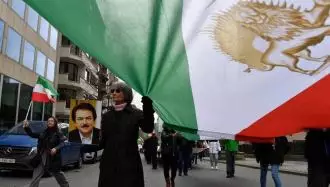 تظاهرات ایرانیان آزاده و هواداران مجاهدین و مقاومت ایران در بروکسل - عکس از نشنال نیوز  انگلستان