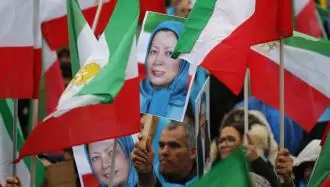 تظاهرات ایرانیان آزاده در حمایت از خانم مریم رجوی رئیس جمهور برگزیده مقاومت ایران