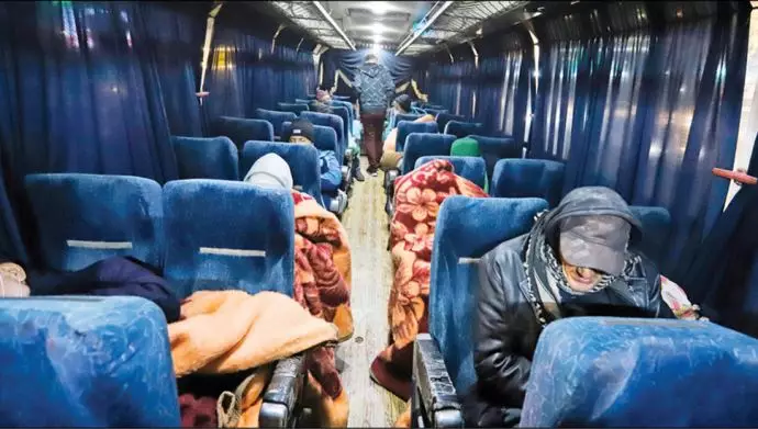 اتوبوس‌خوابی در ایران...