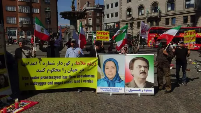 کپنهاک - دانمارک - آکسیون ایرانیان آزاده و هواداران مجاهدین در همبستگی با مردم زاهدان و قیام سراسری مردم ایران - ۲۵اردیبهشت - 5