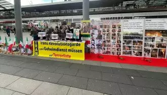 کلن آلمان - برگزاری آکسیون و نمایشگاه شهدای قیام توسط ایرانیان آزاده -۲۰ اردیبهشت