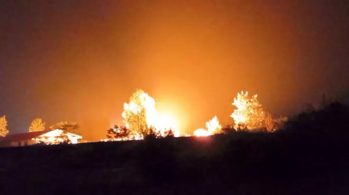 تهاجم و انفجار در ناحیه بسیج سپاه پاسداران در شهرستان فومن توسط قهرمانان کانون‌های شورشی