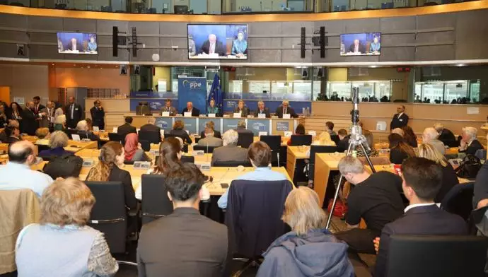  کنفرانس در پارلمان اروپا «ایران: چشم‌انداز تغییر و سیاست اتحادیه اروپا» با حضور خانم مریم رجوی