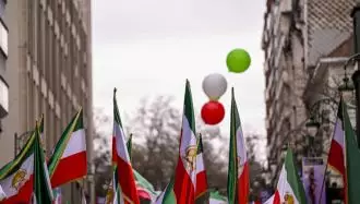 تجمع گروه مقاومت ایران در مقابل کنسولگری بروکسل